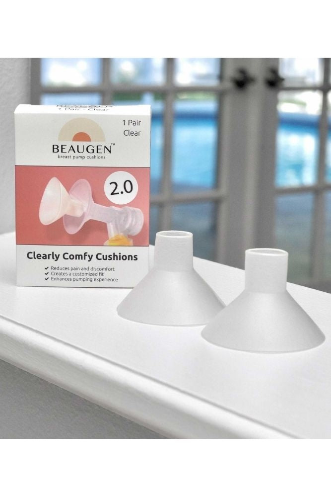 BeauGen Clearly Comfy Breast Pump Cushions 2.0 - 2 Pairs