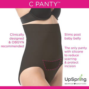 C-Panty, Post C-Section Care, Size S/M, Black, 1 Panty